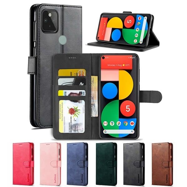 For Google Pixel 5 Wallet Case Flip Leather Card Slots Pocket Magnetic Stand Cover For Google Pixel 5 Wallet Case Flip Leather Card Slots Pocket Magnetic Stand Cover